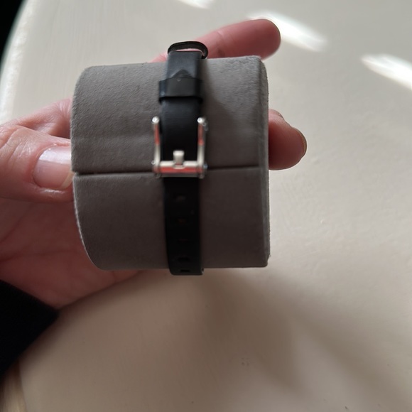 Christian Dior Vintage watch black leather band Crystal dial w/boxes used twice! - Picture 7 of 17